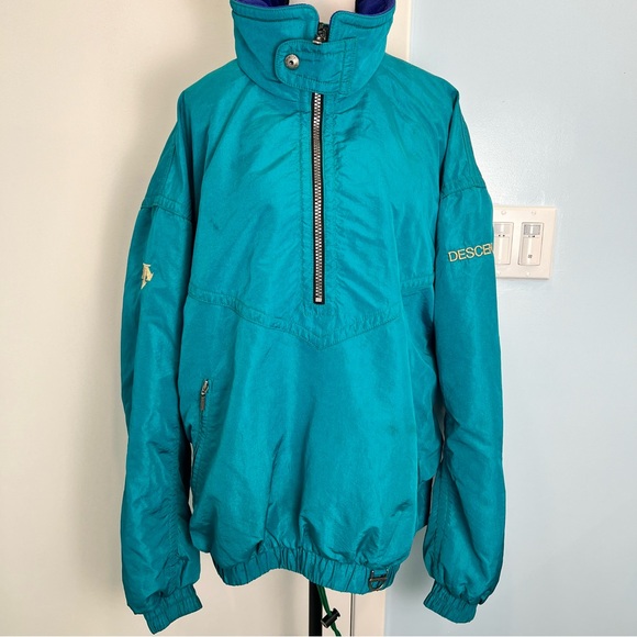 Vintage Descente 2XL Ski Jacket Teal 90's‎ Great Condition - Picture 1 of 8